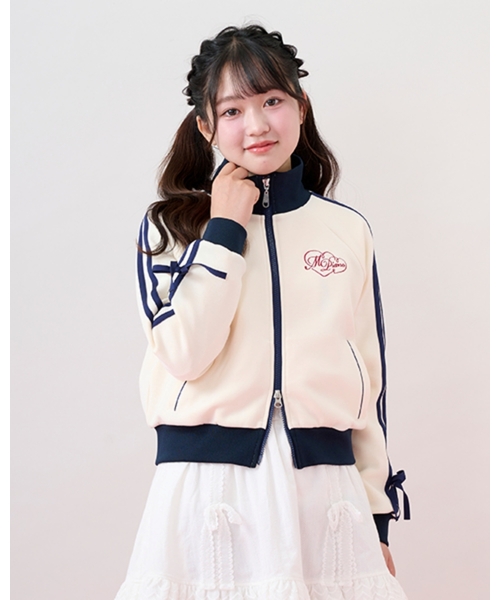 Mezzo Piano Tralala 3着セット ジャンパー ロンT L 平成 セール】袖リボン配色トラックジャケット（ジャージ）｜mezzo piano