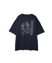 NONFLOOR（ノンフロア）の「スモークインディープコンバセーションTシャツネイビー（Tシャツ/カットソー）」