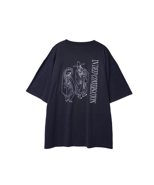 NONFLOOR(ノンフロア)の「スモークインディープコンバセーションTシャツネイビー(Tシャツ/カットソー・メンズ・その他・S/M/L)」の1枚目の写真