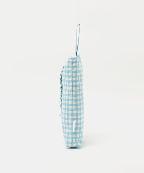 green label relaxing(グリーンレーベルリラクシング)の「シューズバッグ(ギンガム) / キッズ(トートバッグ・キッズ・ライトブルー/ライラック・FREE)」の3枚目の写真
