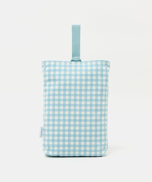 green label relaxing(グリーンレーベルリラクシング)の「シューズバッグ(ギンガム) / キッズ(トートバッグ・キッズ・ライトブルー/ライラック・FREE)」の4枚目の写真