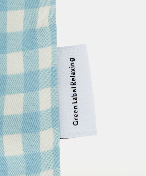 green label relaxing(グリーンレーベルリラクシング)の「シューズバッグ(ギンガム) / キッズ(トートバッグ・キッズ・ライトブルー/ライラック・FREE)」の10枚目の写真