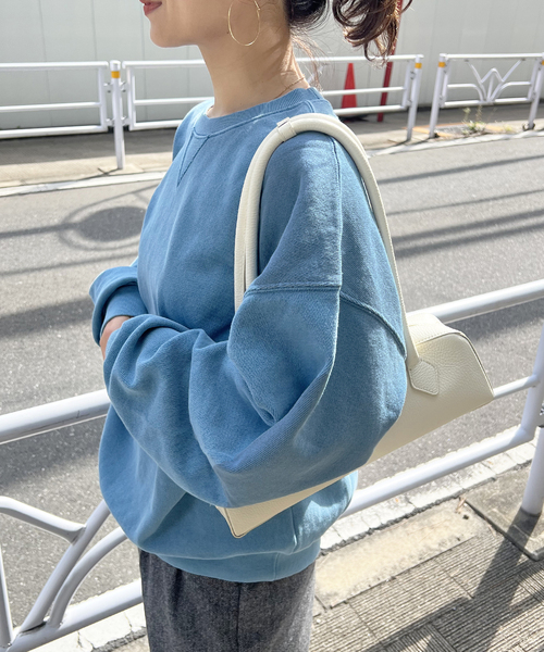 STAR&STRIPE(スターアンドストライプ)の「《追加》【STAR&STRIPE】 ガゼットツキオーバーFITスウェット(スウェット・レディース・チャコールグレー/ブルー/ブラウン・MEDIUM)」の3枚目の写真