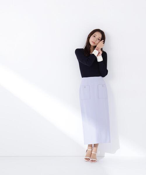 NATURAL BEAUTY BASIC(ナチュラルビューティーベーシック)の「◇ダブルカフスニット(ニット/セーター・レディース・ブルー系その他6/グリーン系その他3/ベージュ系その他・FREE)」の22枚目の写真