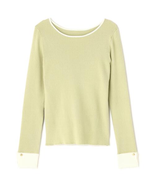 NATURAL BEAUTY BASIC(ナチュラルビューティーベーシック)の「◇ダブルカフスニット(ニット/セーター・レディース・ブルー系その他6/グリーン系その他3/ベージュ系その他・FREE)」の18枚目の写真