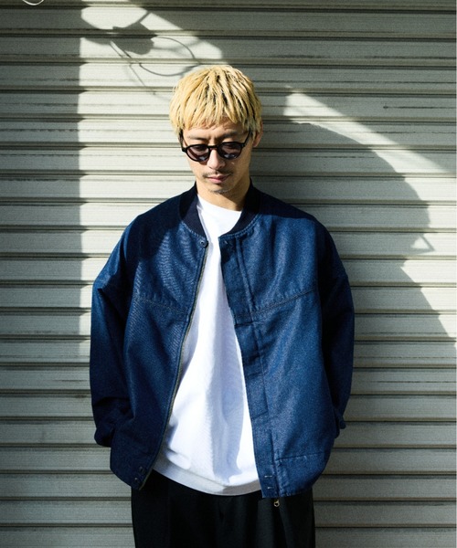 ムラサキスポーツ(ムラサキスポーツ)の「DEAR LAUREL/ディアローレル DNM DERBY JACKET ダービージャケット DL26S-0103(その他アウター・メンズ・インディゴブルー・L/XL/M)」の4枚目の写真