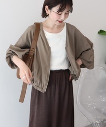 AMERICAN HOLIC | 【UVカット+接触冷感】Vネックドルマンブルゾン(その他アウター)