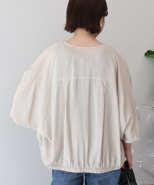 AMERICAN HOLIC（アメリカンホリック）の「【UVカット+接触冷感】Vネックドルマンブルゾン（その他アウター・レディース・ブラック/モカ/ライトベージュ・M/L）」の13枚目の写真