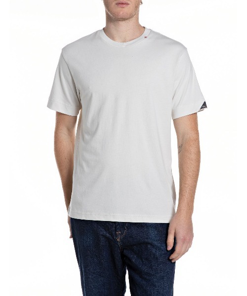 REPLAY(リプレイ)の「ヘビーコットンジャージーロゴTシャツ(Tシャツ/カットソー・メンズ・アイボリー・X-LARGE/LARGE/MEDIUM/SMALL)」の1枚目の写真