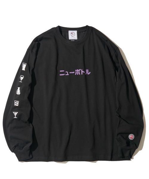 ADPOSION(アドポーション)の「【YOIDORE】ニューボトル クルーネックロングスリーブTシャツ(Tシャツ/カットソー・メンズ・ブラック/ホワイト・MEDIUM/LARGE/X-LARGE)」の5枚目の写真
