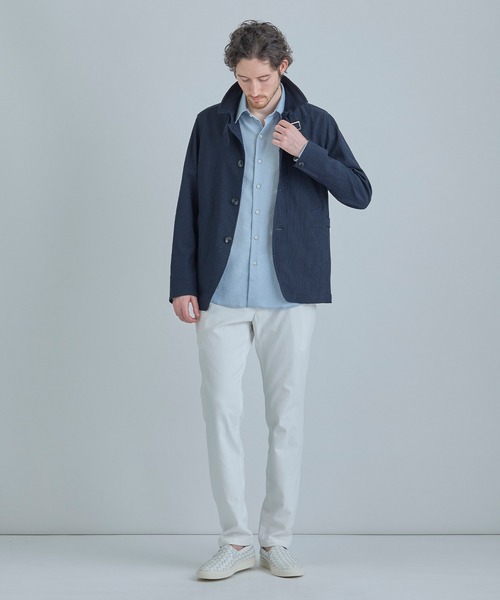 MEN'S BIGI（メンズビギ）の「シェルタリングドライオックス アンクルパンツ＜吸汗速乾/紫外線防止/接触冷感/ストレッチ＞（その他パンツ・メンズ・ホワイト/ブラック/サックスブルー/ベージュ・01/04/03/02）」の8枚目の写真