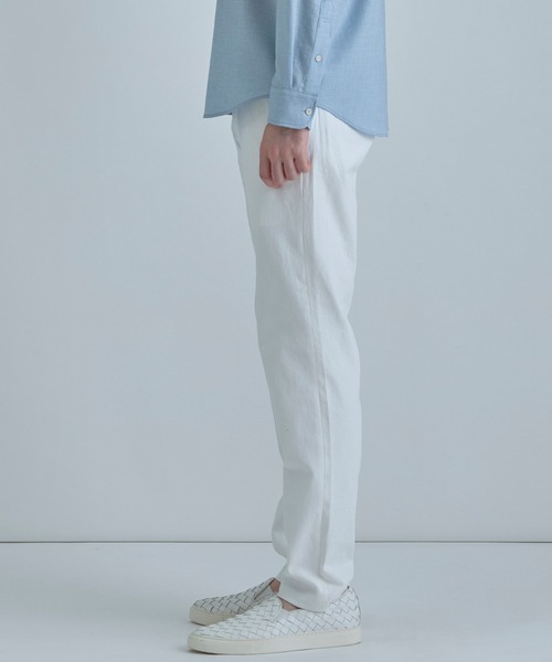 MEN'S BIGI（メンズビギ）の「シェルタリングドライオックス アンクルパンツ＜吸汗速乾/紫外線防止/接触冷感/ストレッチ＞（その他パンツ・メンズ・ホワイト/ブラック/サックスブルー/ベージュ・01/04/03/02）」の6枚目の写真