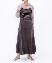 PUNYUS | ドロストベロアキャミワンピース(ワンピース)