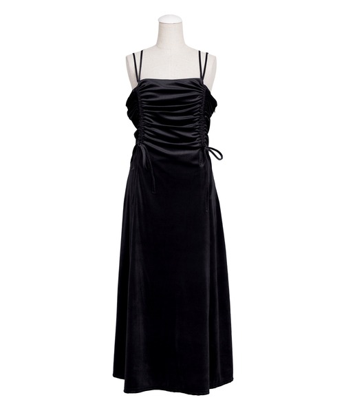 PUNYUS（プニュズ）の「ドロストベロアキャミワンピース（ワンピース・レディース・ダークグレー/ブラック・1/2/3/4/5）」の22枚目の写真