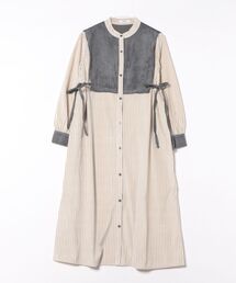 【8】【it】【SWITCH by ARCH】 Side Ribbon Stripe Shirts Onepiece