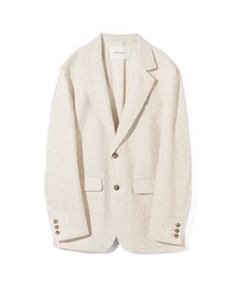 MIDIUMISOLID Men’s リネン混テーラードジャケット