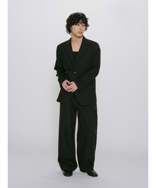 MIDIUMISOLID(ミディウミソリッド)の「MIDIUMISOLID Men’s リネン混テーラードジャケット(ダウンジャケット/コート・メンズ・ブラック/ベージュ・48)」の10枚目の写真