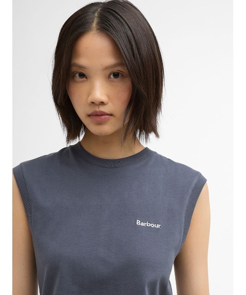 Barbour(バブアー)の「Rowane ワンポイント ロゴ 刺繍ノースリーブ トップス(レディース)(タンクトップ・レディース・ブラック/ピンク/ライトブルー/ホワイト・SMALL/MEDIUM)」の8枚目の写真