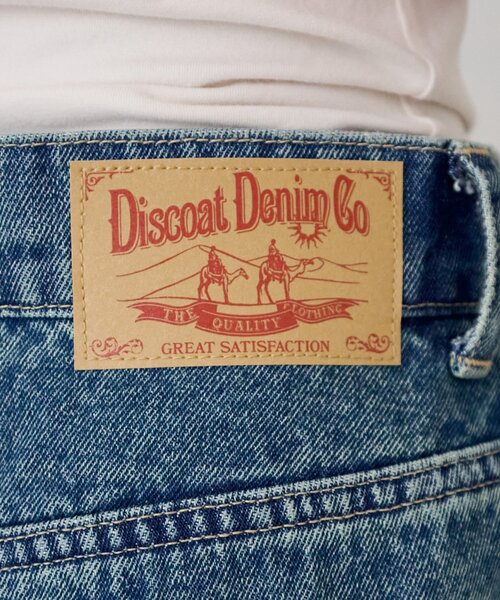 DISCOAT（ディスコート）の「【Enlude】ダメージデニムワイドパンツ《ユニセックス》（デニムパンツ・レディース・インディゴブルー・MEDIUM/SMALL/LARGE）」の17枚目の写真