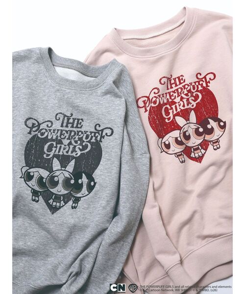 CALNAMUR（カルナムール）の「【パワーパフ ガールズ】big裏?プルオーバー（スウェット・レディース・ブラック/ベビーピンク・FREE）」の4枚目の写真