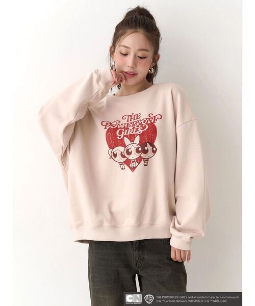 CALNAMUR（カルナムール）の「【パワーパフ ガールズ】big裏?プルオーバー（スウェット・レディース・ブラック/ベビーピンク・FREE）」の9枚目の写真
