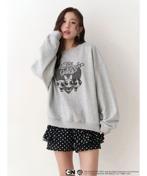 CALNAMUR（カルナムール）の「【パワーパフ ガールズ】big裏?プルオーバー（スウェット・レディース・ブラック/ベビーピンク・FREE）」の11枚目の写真