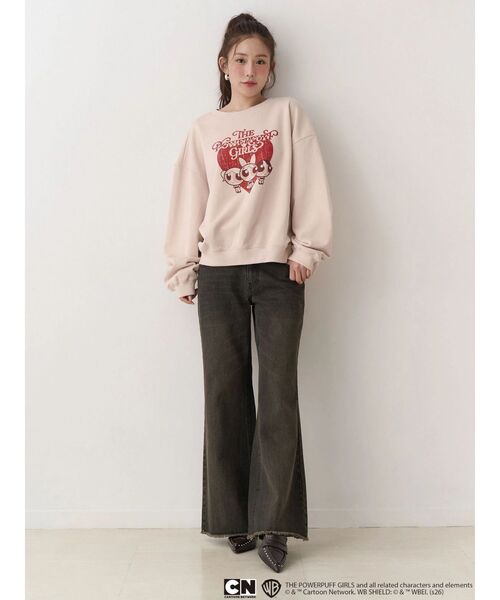CALNAMUR（カルナムール）の「【パワーパフ ガールズ】big裏?プルオーバー（スウェット・レディース・ブラック/ベビーピンク・FREE）」の18枚目の写真