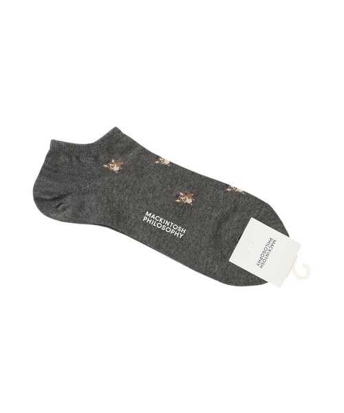 MACKINTOSH PHILOSOPHY(マッキントッシュ フィロソフィー)の「コーギー アンクレット カジュアルソックス(ソックス/靴下・メンズ・ダークネイビー/ブルー系その他7/グレー系その他・FREE)」の1枚目の写真