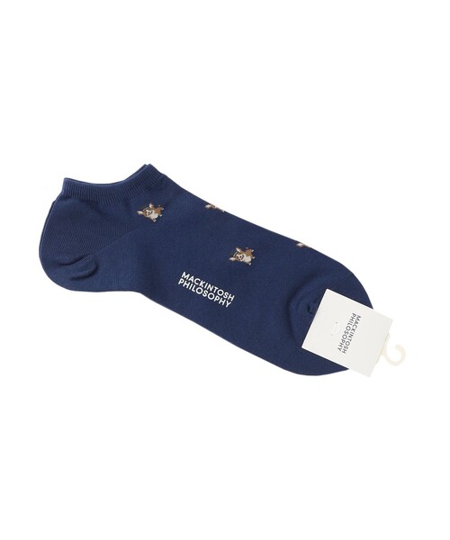 MACKINTOSH PHILOSOPHY(マッキントッシュ フィロソフィー)の「コーギー アンクレット カジュアルソックス(ソックス/靴下・メンズ・ダークネイビー/ブルー系その他7/グレー系その他・FREE)」の3枚目の写真
