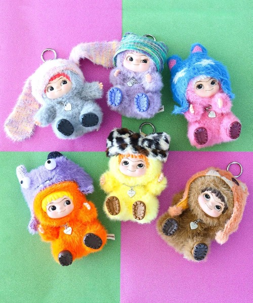 WAKUKU(ワクク）】FUZZY TRENDY FUN PARTY(WEB限定)（キーホルダー