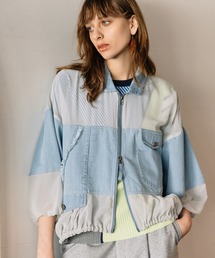 AULA AILA | デニムコンビネーションブルゾン(ブルゾン)