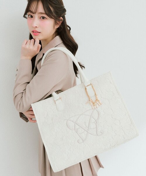 Aimerianejoieレースキャリーオントート（トートバッグ）｜OLIVE des