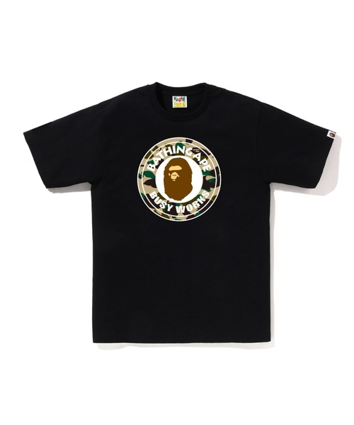 A BATHING APE（アベイシングエイプ）の「1ST CAMO BUSY WORKS TEE（Tシャツ/カットソー・メンズ・ホワイト×グリーン/ブラック×グリーン/ホワイト×イエロー/ブラック×イエロー・X-LARGE/XXX-LARGE/MEDIUM/LARGE/XX-LARGE/SMALL）」の4枚目の写真