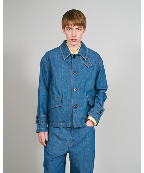 Mackintosh(マッキントッシュ)の「HUMBIE SL DNM SHORT GTS(デニムジャケット・メンズ・グリーン・34/36/38)」の7枚目の写真