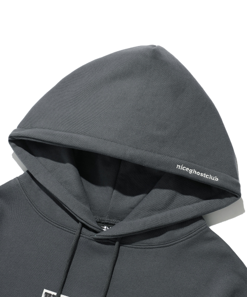 NICE GHOST CLUB(ナイスゴーストクラブ)の「KILLS AND KISSES HOODIE_CHARCOAL(NG2ESUM415A)(パーカー・レディース・その他・M/S/L)」の3枚目の写真