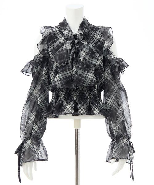 INGNI（イング）の「2Wayリボンアソート柄肩あきフリルブラウス（シャツ/ブラウス・レディース・ブラック系/ホワイト系その他3・M）」の18枚目の写真
