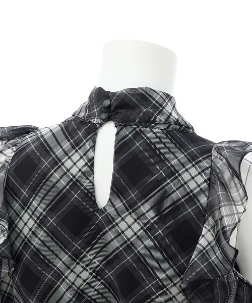 INGNI（イング）の「2Wayリボンアソート柄肩あきフリルブラウス（シャツ/ブラウス・レディース・ブラック系/ホワイト系その他3・M）」の22枚目の写真