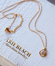 IRIEBEACH（アイリービーチ）の「Teardrop zirconia necklace/【ハワイアンジュエリー】【サージカルステンレス】【金属アレルギー対応】【IRIEBEACH / アイリービーチ】つけっぱなしOK（ネックレス）」