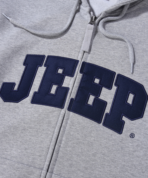 JEEP(ジープ)の「JEEP ビッグロゴ 2WAY オーバーサイズ フードジップアップ (JR5TZU075MG)(パーカー・レディース・その他・SMALL/MEDIUM/LARGE/X-LARGE/2XL)」の8枚目の写真