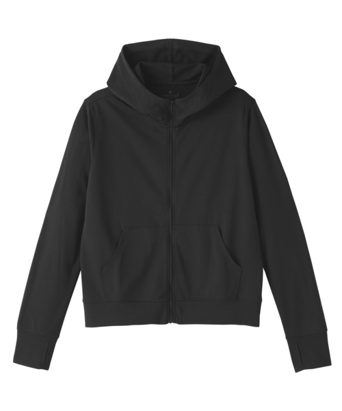 無印良品（ムジルシリョウヒン）の「婦人 ＵＶカット乾きやすいフルジップパーカ（パーカー・レディース・サンドベージュ/ブラック/ラベンダー/グレー系/ブルー/オフホワイト・XL/L/M/S）」の17枚目の写真