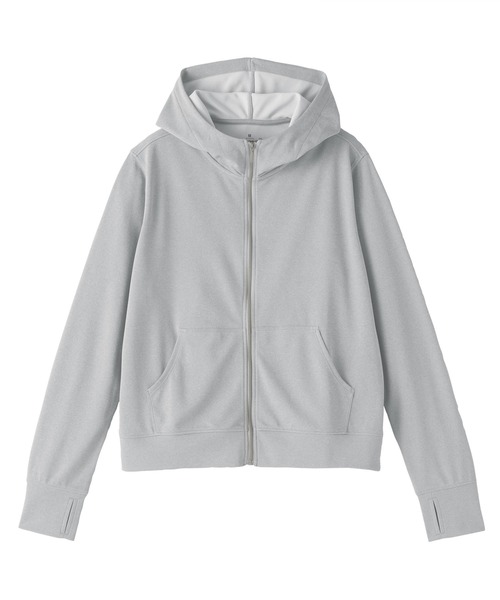 無印良品（ムジルシリョウヒン）の「婦人 ＵＶカット乾きやすいフルジップパーカ（パーカー・レディース・サンドベージュ/ブラック/ラベンダー/グレー系/ブルー/オフホワイト・XL/L/M/S）」の18枚目の写真