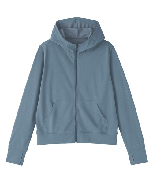 無印良品（ムジルシリョウヒン）の「婦人 ＵＶカット乾きやすいフルジップパーカ（パーカー・レディース・サンドベージュ/ブラック/ラベンダー/グレー系/ブルー/オフホワイト・XL/L/M/S）」の12枚目の写真