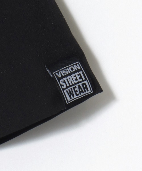VISION STREET WEAR（ヴィジョンストリートウェア）の「VISION STREET WEAR/ヴィジョンストリートウェア オーバーサイズ バックプリント ロゴ ワンポイント刺繍 オープンカラー 半袖シャツ/レディース メンズ（シャツ/ブラウス・メンズ・アイボリー/ブラック・LL/M/L）」の4枚目の写真