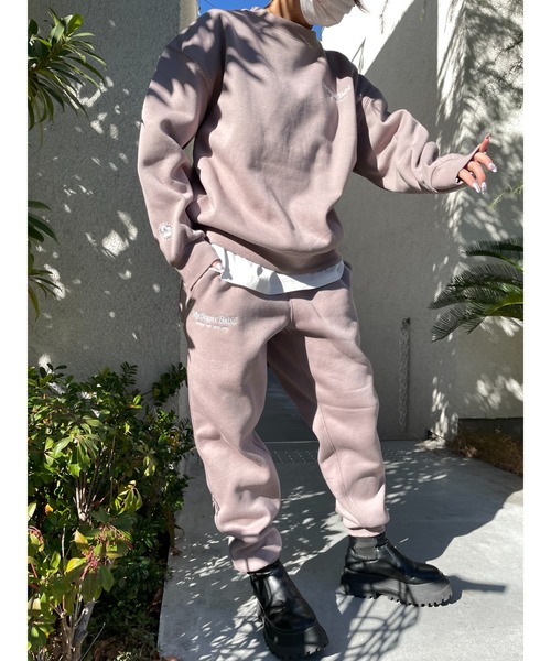 My sugar Babe(マイシュガーベイブ)の「msb patch logo sweat pant(スウェットパンツ・メンズ・グレー・LARGE/MEDIUM)」の1枚目の写真