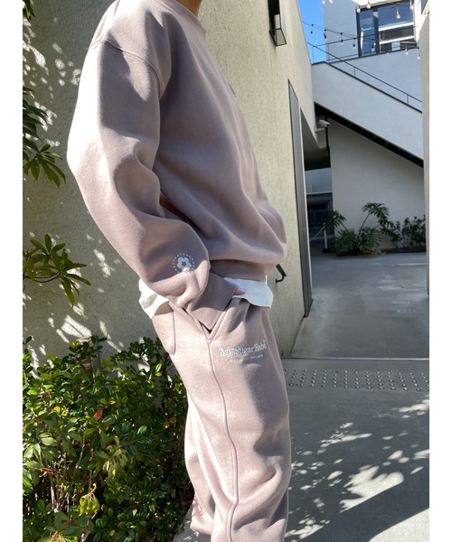 My sugar Babe(マイシュガーベイブ)の「msb patch logo sweat pant(スウェットパンツ・メンズ・グレー・LARGE/MEDIUM)」の5枚目の写真