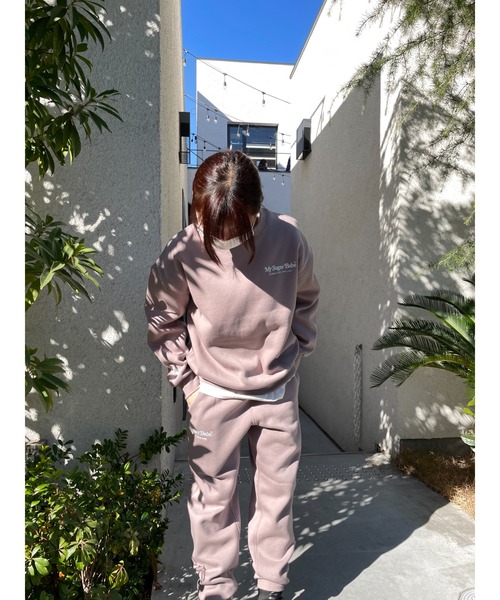 My sugar Babe(マイシュガーベイブ)の「msb patch logo sweat pant(スウェットパンツ・メンズ・グレー・LARGE/MEDIUM)」の7枚目の写真