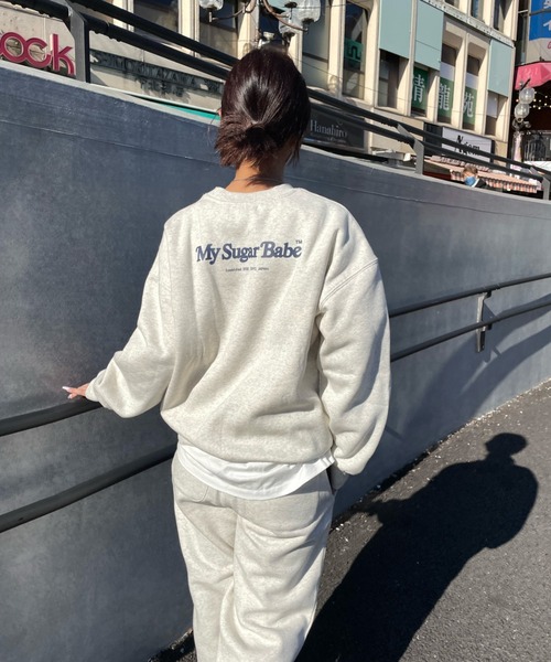 My sugar Babe(マイシュガーベイブ)の「msb patch logo sweat pant(スウェットパンツ・メンズ・グレー・LARGE/MEDIUM)」の9枚目の写真