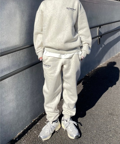 My sugar Babe(マイシュガーベイブ)の「msb patch logo sweat pant(スウェットパンツ・メンズ・グレー・LARGE/MEDIUM)」の10枚目の写真