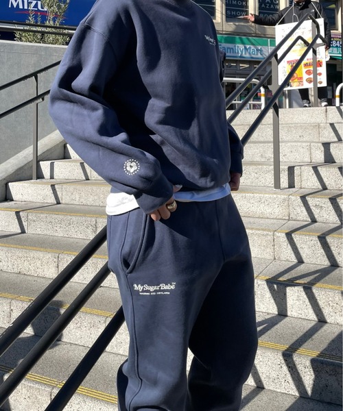 My sugar Babe(マイシュガーベイブ)の「msb patch logo sweat pant(スウェットパンツ・メンズ・グレー・LARGE/MEDIUM)」の12枚目の写真