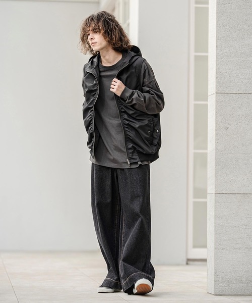 CAMBIO(カンビオ)の「mp14741-11.5ozデニムワイドパンツ(デニムパンツ・メンズ・アイボリー/ブラック/ネイビー・M/L/XL)」の19枚目の写真